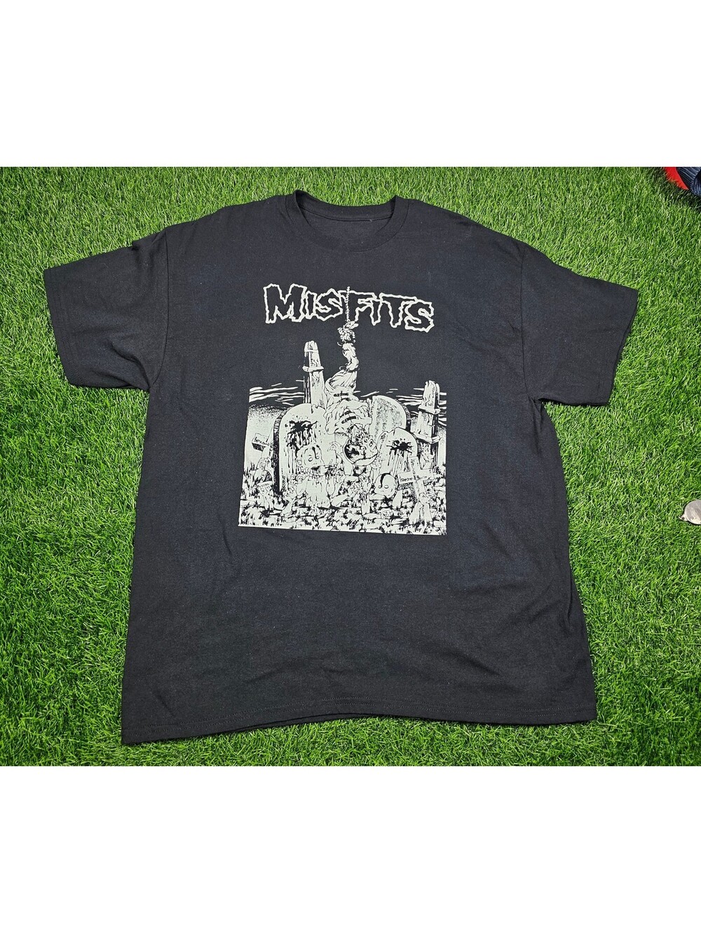 The Misfits Black Graphic Band T-Shirt Size Large